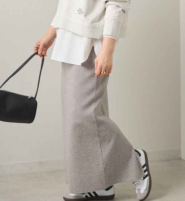  「【Du noir】総針ニットナロースカート」|スカート|