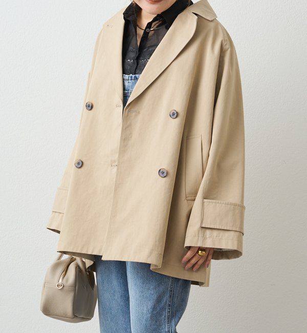  「リラックスミドル丈トレンチコート」|その他|