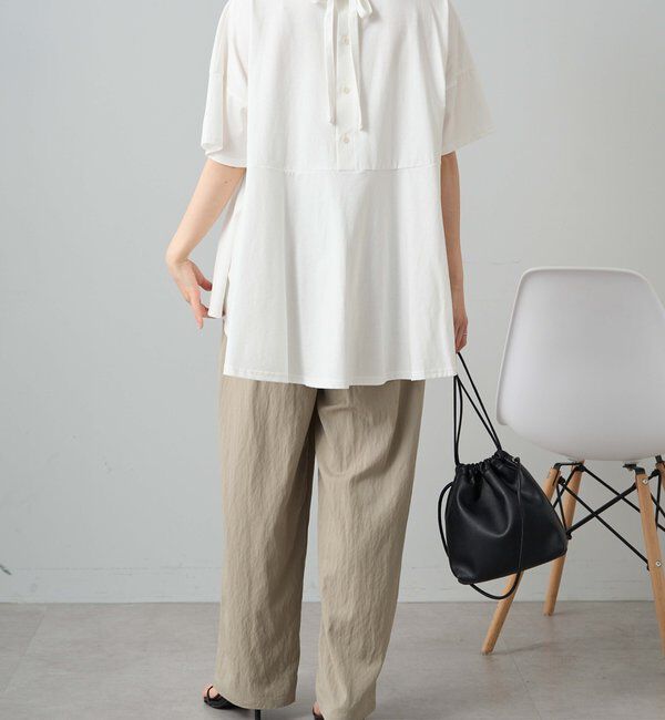  「《リバイバル》【WEB限定/Du noir】バックリボンペプラムTシャツ」|Tシャツ・カットソー|