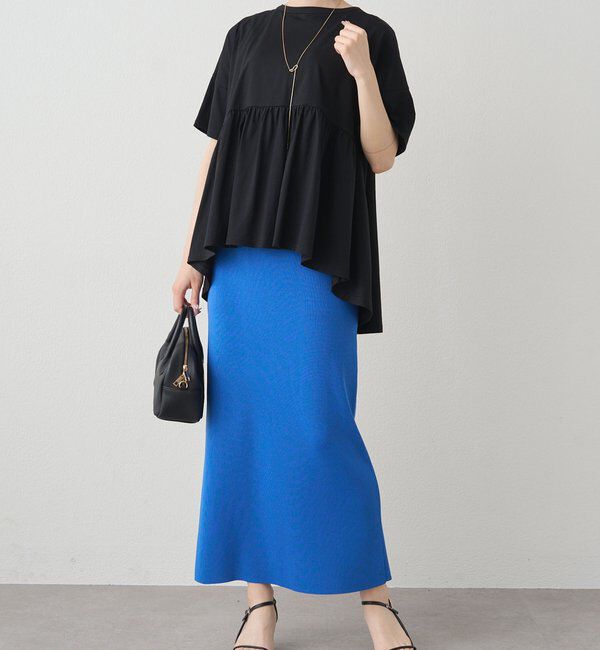  「《リバイバル》【WEB限定/Du noir】バックリボンペプラムTシャツ」|Tシャツ・カットソー|