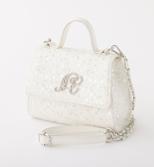  「【Twinkle Collection】エンブレムショルダーバッグ」|ショルダー・メッセンジャー|ホワイト
