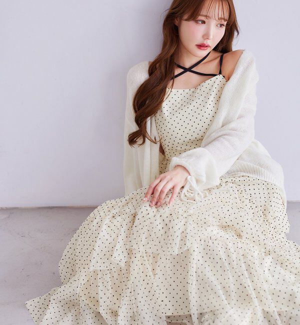  「【WEB限定リバイバル】ティアードチュールワンピース」|ワンピース|