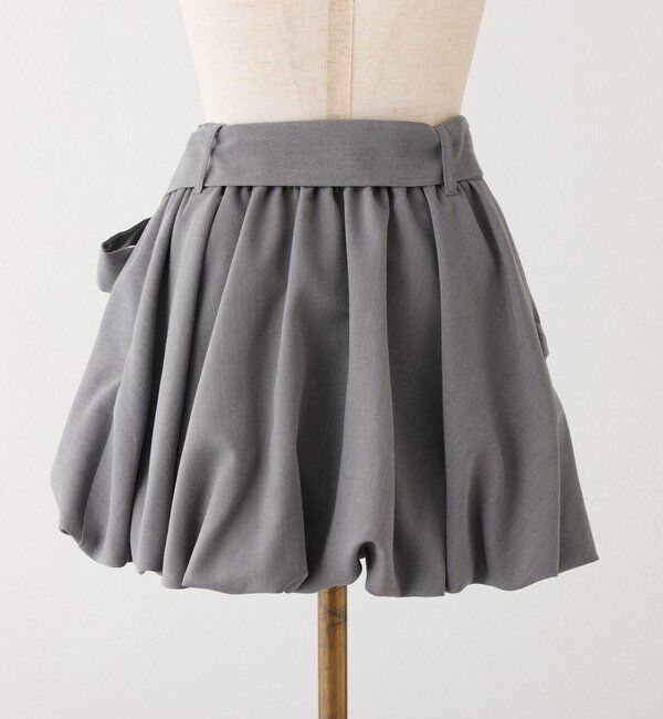  「【サイズ展開あり】バルーンミニスカート／パッチつき」|スカート|