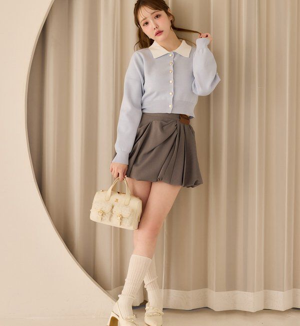  「【サイズ展開あり】バルーンミニスカート／パッチつき」|スカート|