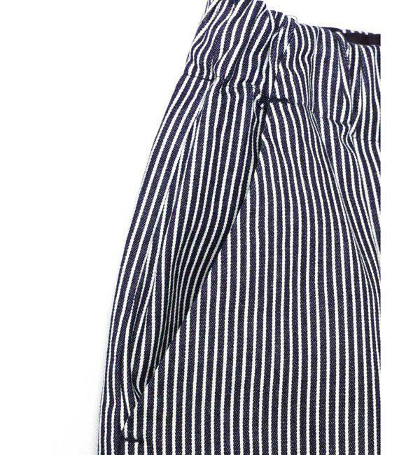 mizuiro ind「mizuiro ind ヒッコリーワイドテーパードパンツ」|その他|