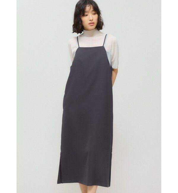 MIDIUMISOLID「MIDIUMISOLID for Ladies 2WAYキャミソールワンピース」|ワンピース|