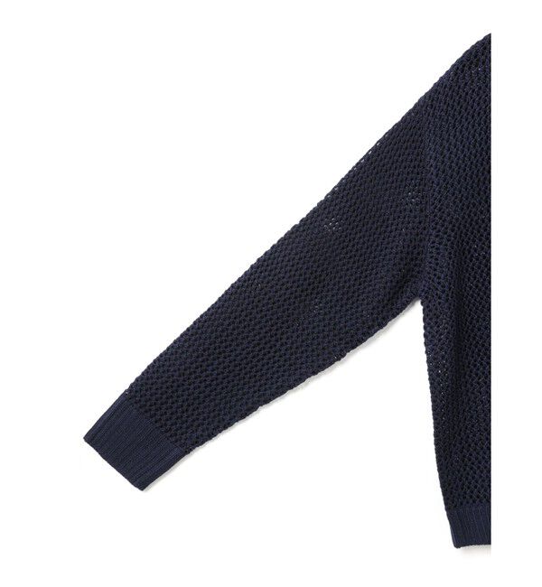 mizuiro ind「mizuiro ind メッシュVネックカーディガン」|カーディガン|