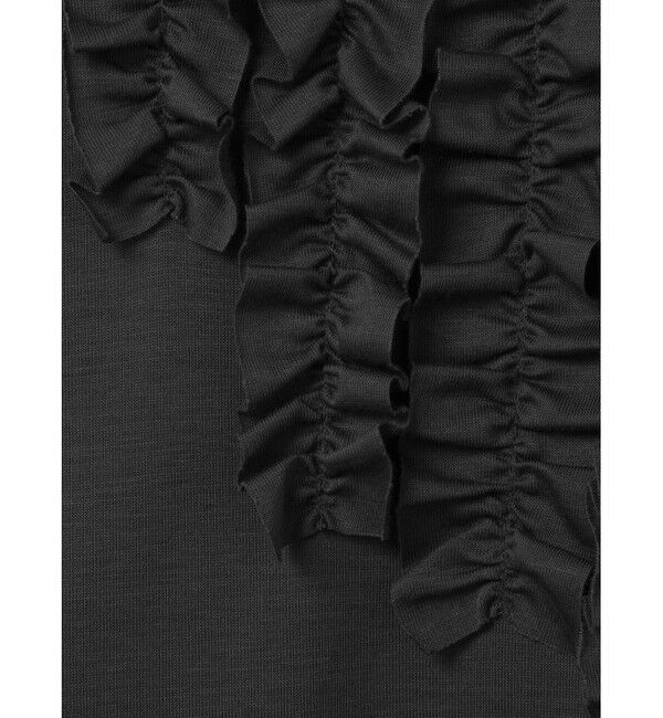 mizuiro ind「mizuiro ind フロントフリルプルオーバー」|Tシャツ・カットソー|