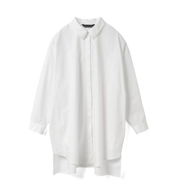 mizuiro ind「mizuiro ind ボックスカットシャツ」|シャツ・ブラウス|オフホワイト