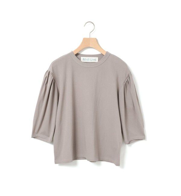 MidiUmi「MidiUmi ボリュームスリーブプルオーバー」|Tシャツ・カットソー|ベージュ