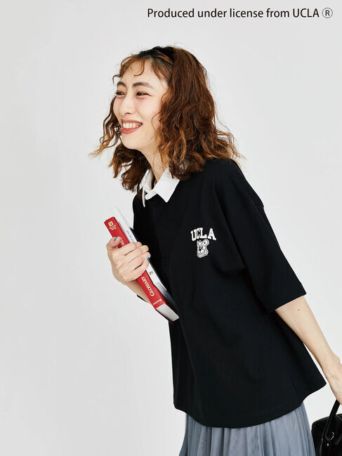Lugnoncure「【UCLA】刺繍入り半袖ラガーシャツ」|Tシャツ・カットソー|
