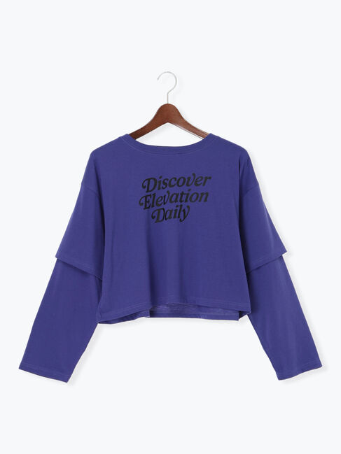 Te chichi TERRASSE「フェイクレイヤードプリントTシャツ」|Tシャツ・カットソー|