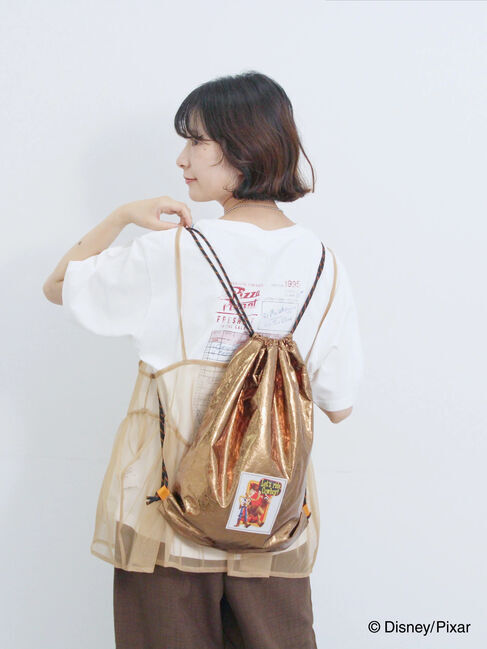 Samansa Mos2 blue「トイ・ストーリー/箔加工ナップザック」|その他|