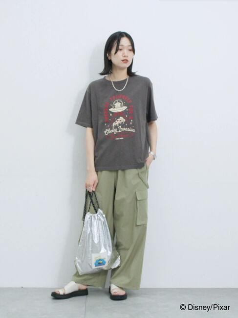 Samansa Mos2 blue「トイ・ストーリー/箔加工ナップザック」|その他|