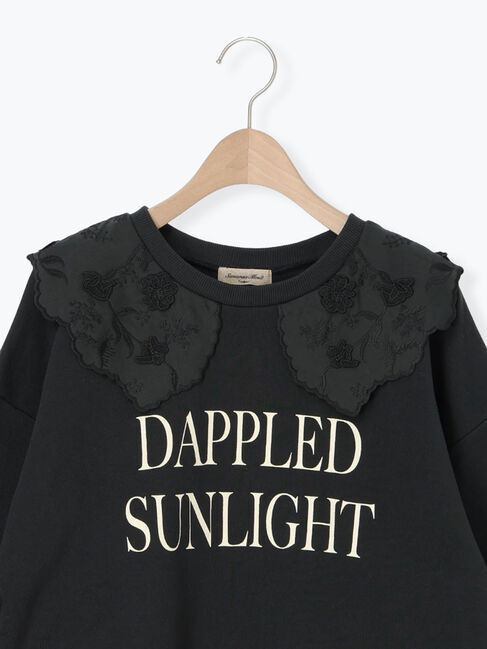 Samansa Mos2「裏毛3Dレース襟付きスウェット」|Tシャツ・カットソー|