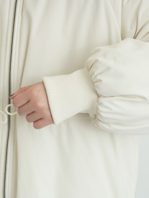 Samansa Mos2「【リバーシブル】キャンディースリーブ中綿コート」|ブルゾン・スタジャン|