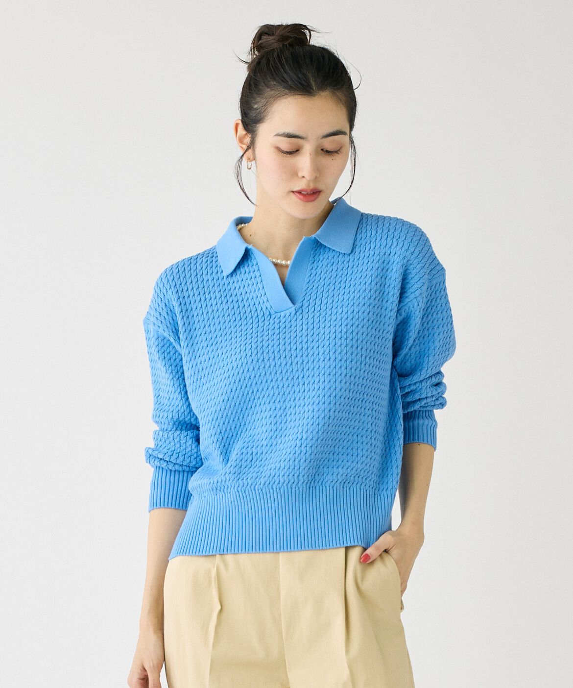 DAY by DAY it&rsquo;s international「スキッパーケーブル衿ニットプルオーバー」|ニット・セーター|