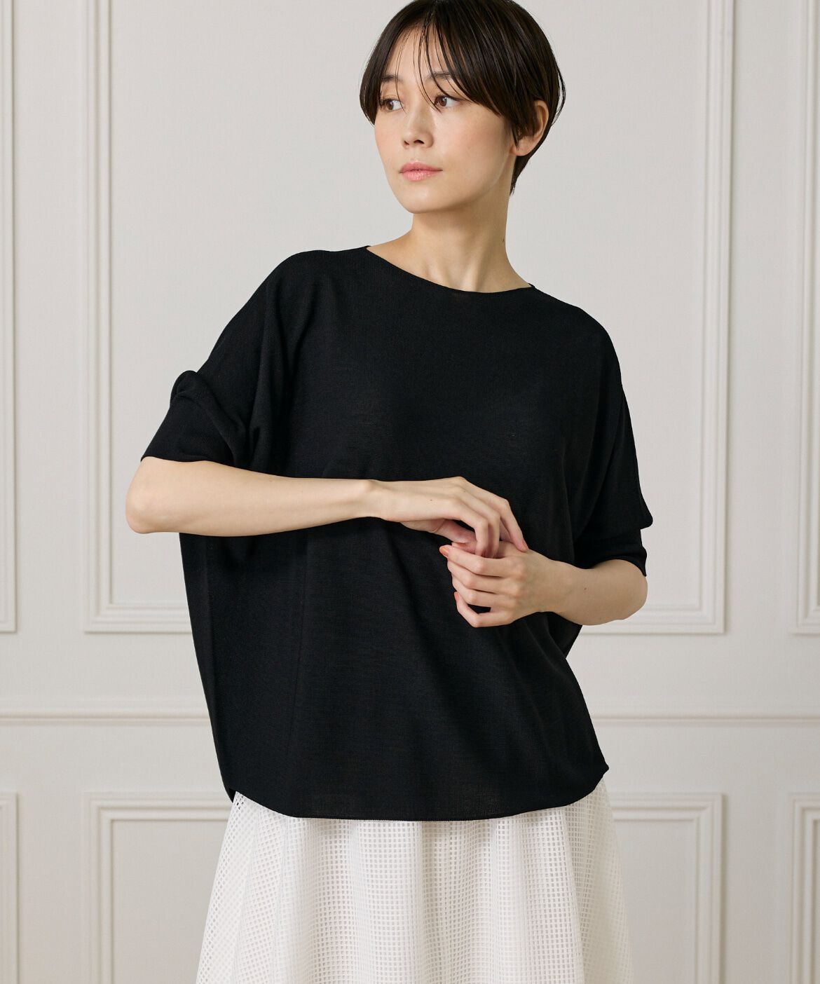 DAY by DAY it&rsquo;s international「大人艶ニットプルオーバー《Cuoo》」|ニット・セーター|ブラック