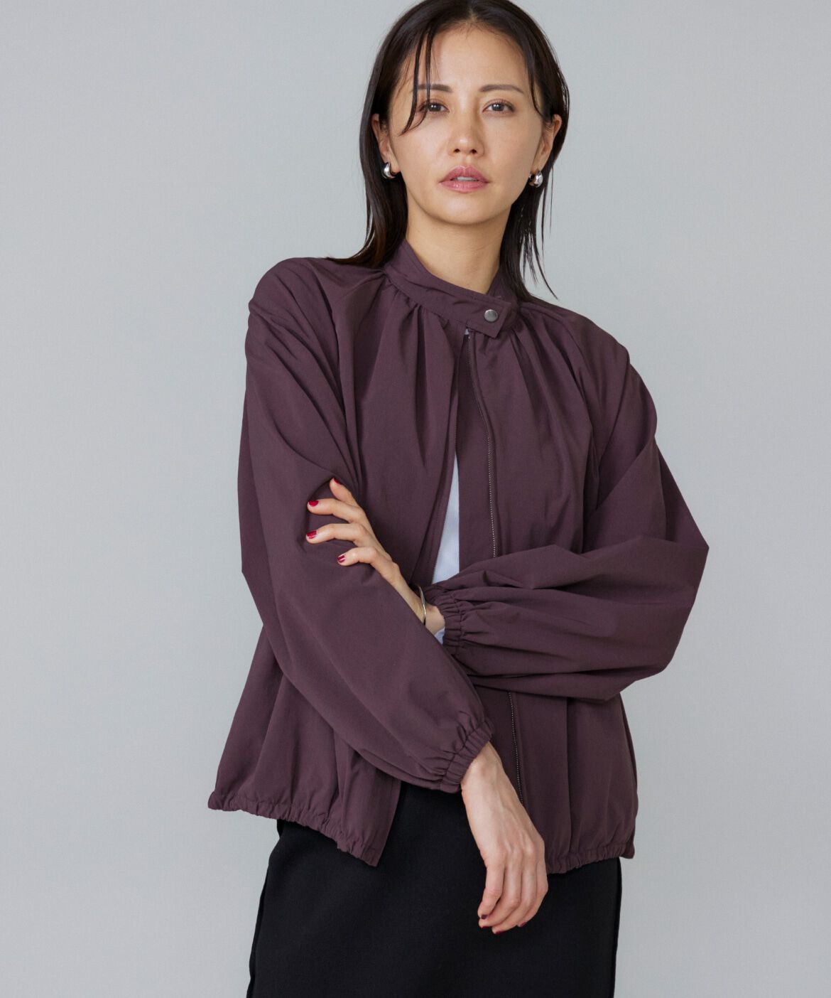 Le Souk「ギャザーショートブルゾン」|その他|