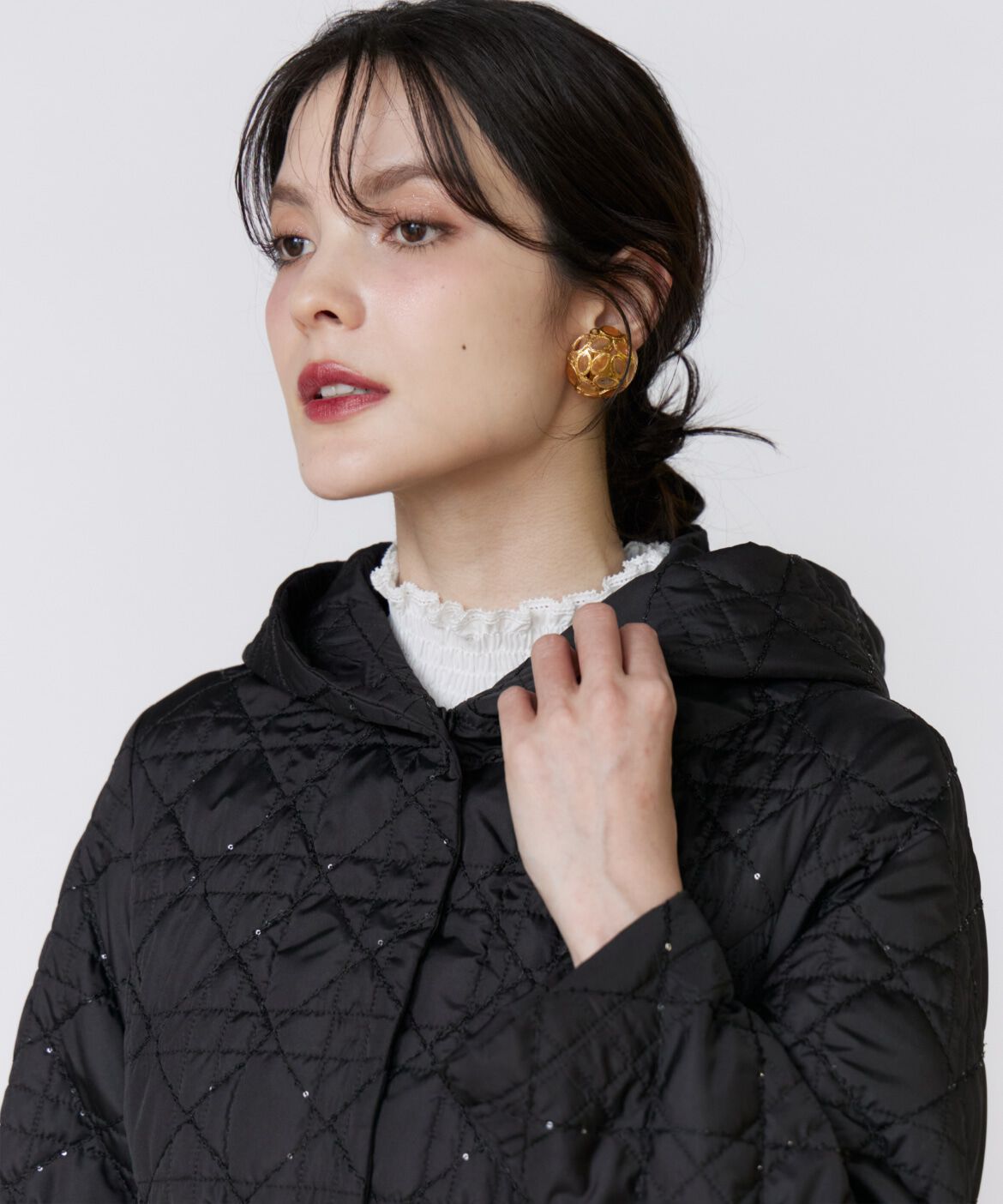 Maglie le cassetto「《ﾌﾗﾝﾄﾞﾙ45周年限定ｺﾚｸｼｮﾝ》《大きいｻｲｽﾞ》幾何学ｷﾙ  」|ステンカラーコート|