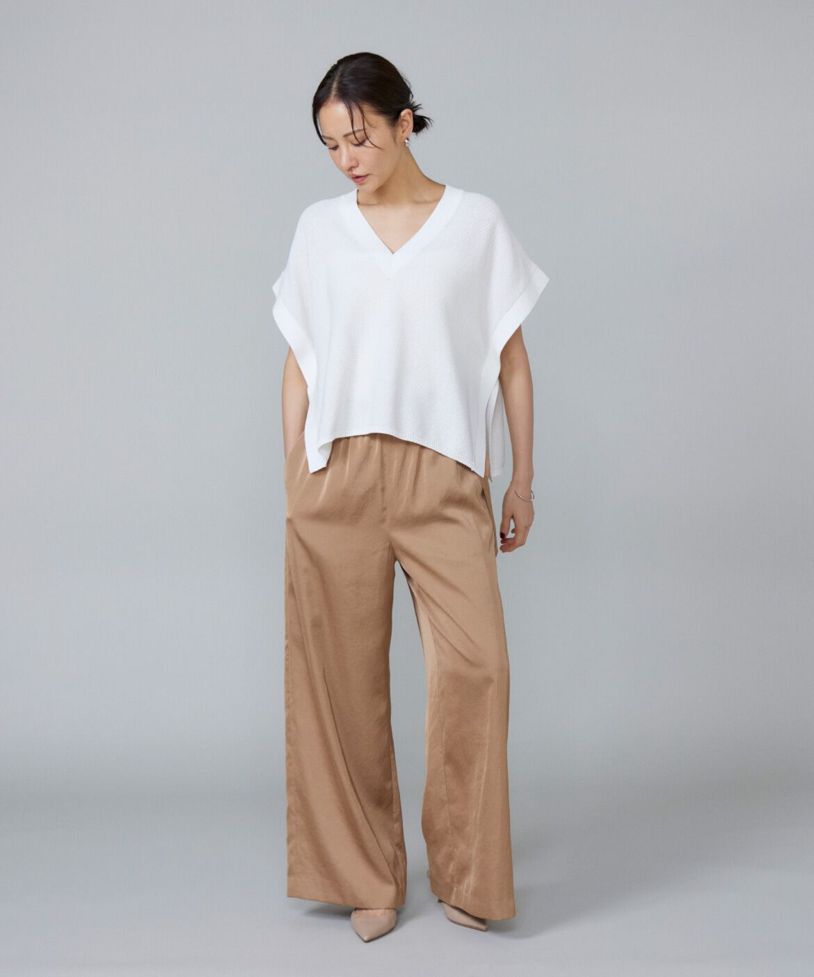 Le Souk「《大きいサイズ》ニットベスト」|ニット・セーター|