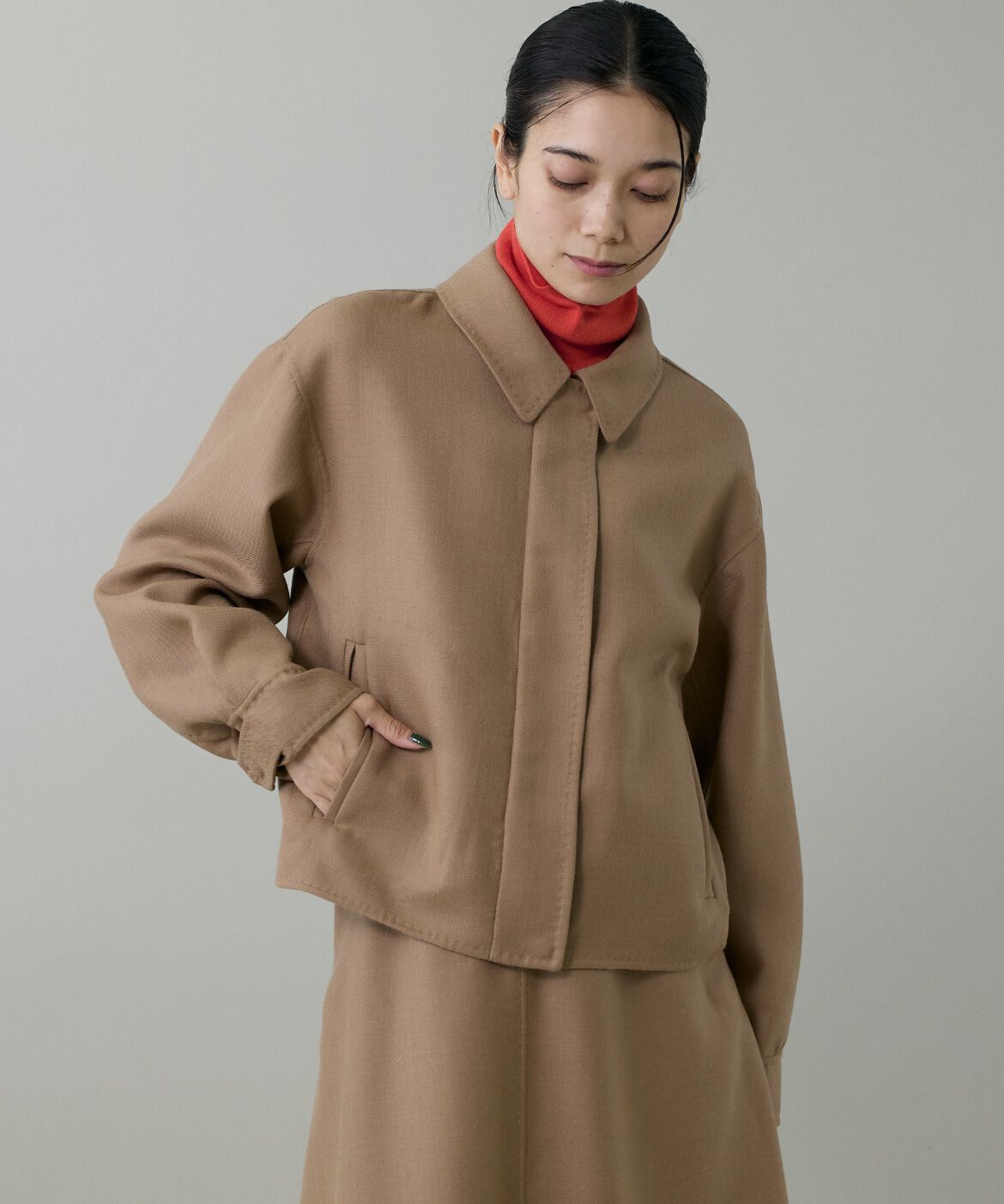 INED「《大きいサイズ》ダブルフェイスブルゾン」|その他|