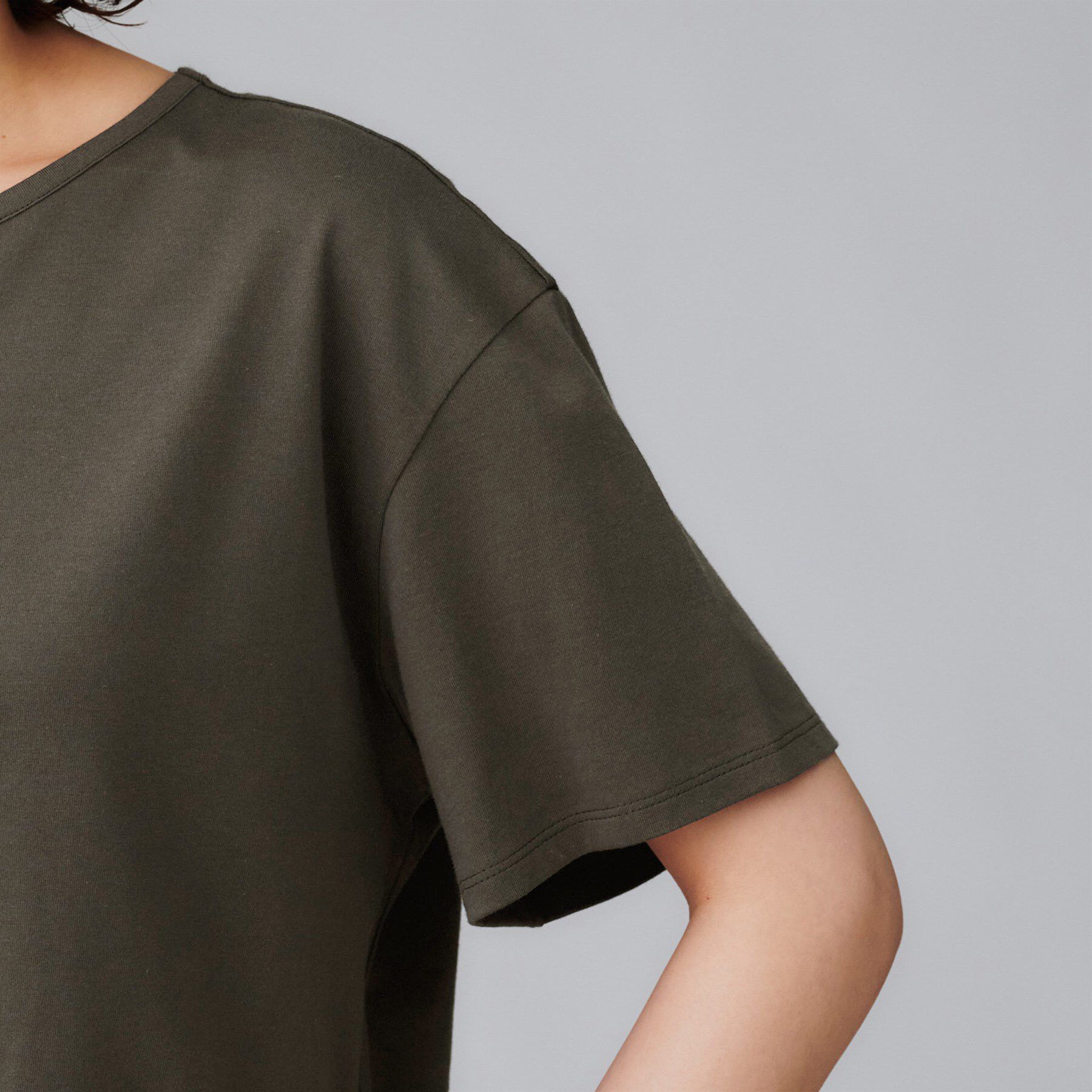 UNTITLED「【接触冷感／コットン100／洗える／Tシャツ】半袖天竺プルオーバー」|Tシャツ・カットソー|