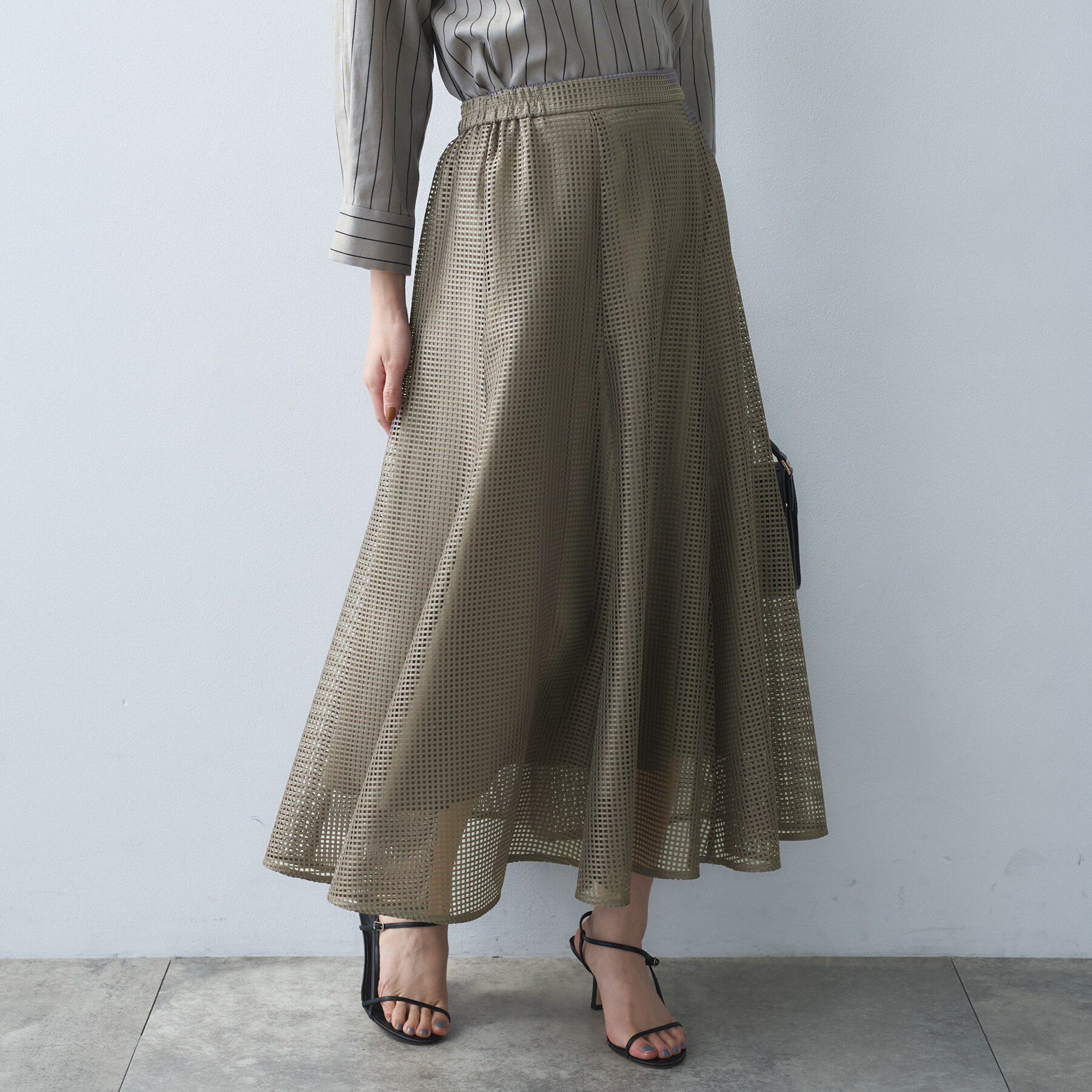 UNTITLED「スクエアメッシュスカート」|スカート|