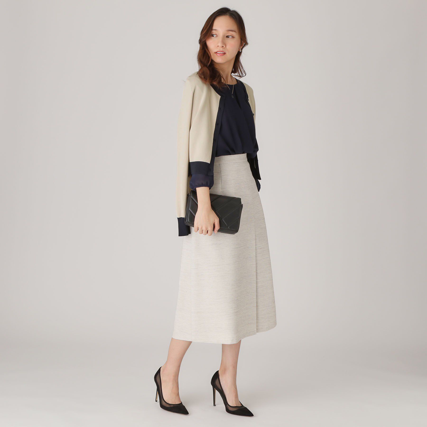 COUP DE CHANCE「【洗える／ショート丈】ジャカードカーディガン」|カーディガン|