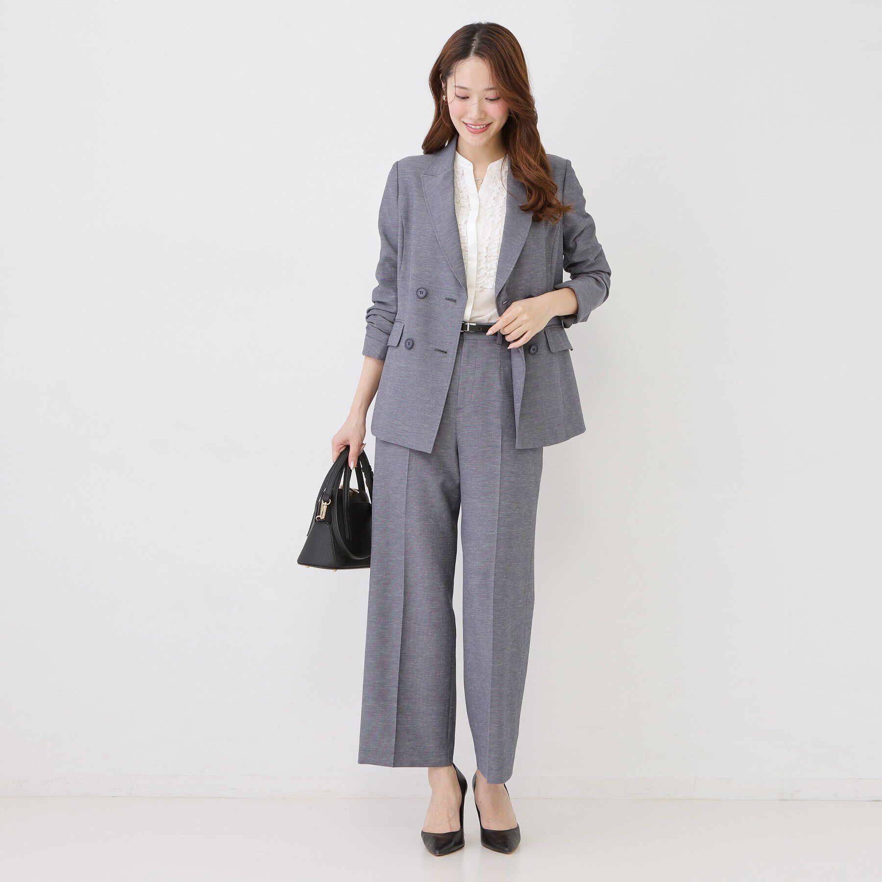 COUP DE CHANCE「【手洗い可／日本製／裏地無し／清涼感／セットアップ可】ダブルジャケット」|テーラードジャケット|