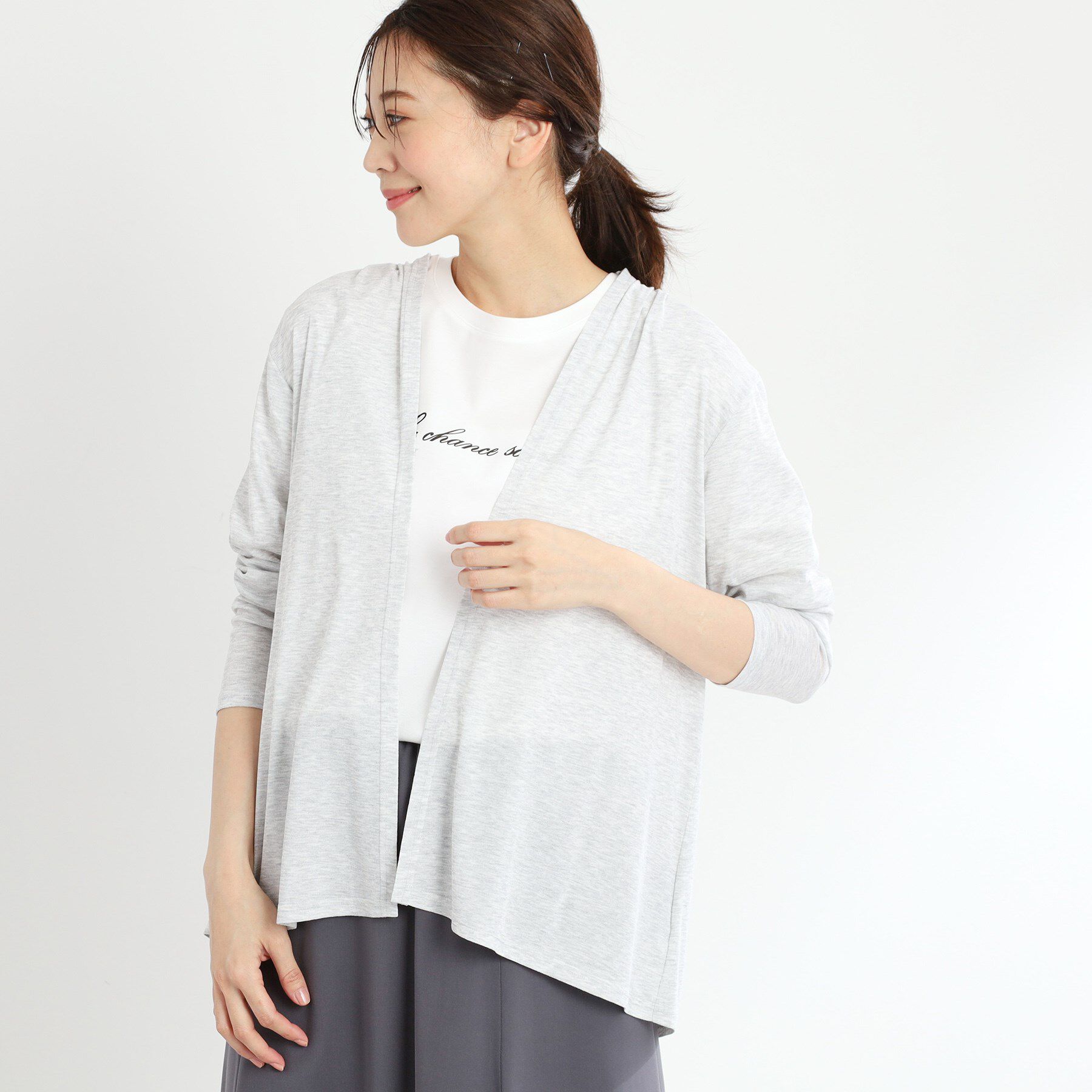 Reflect「【洗える】ジャージカーディガン」|カーディガン|