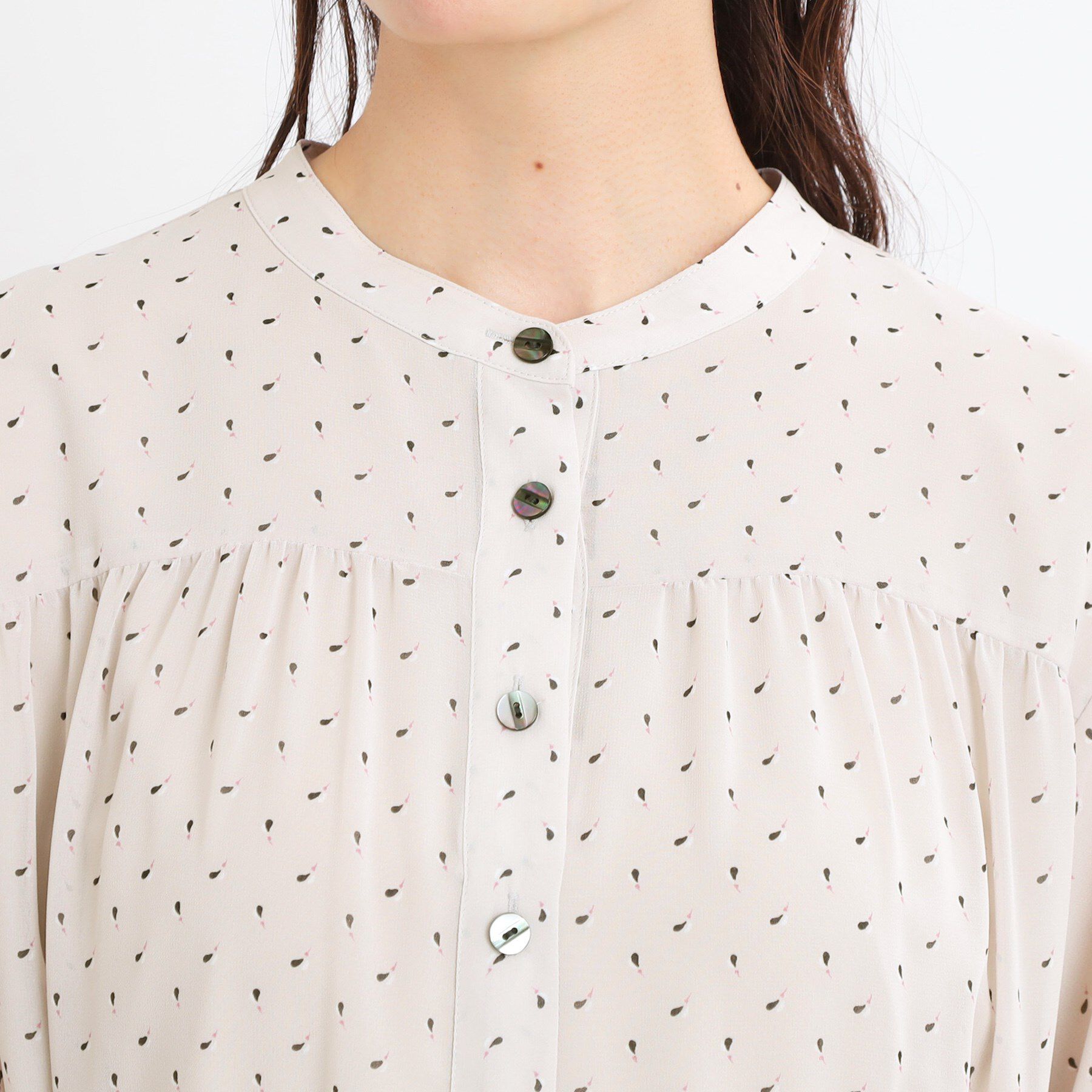 Reflect「【夏SALE／WEB先行カラーあり／リボン取り外し可／マシンウォッシュ可】コツキ柄プリントワンピース」|ワンピース|