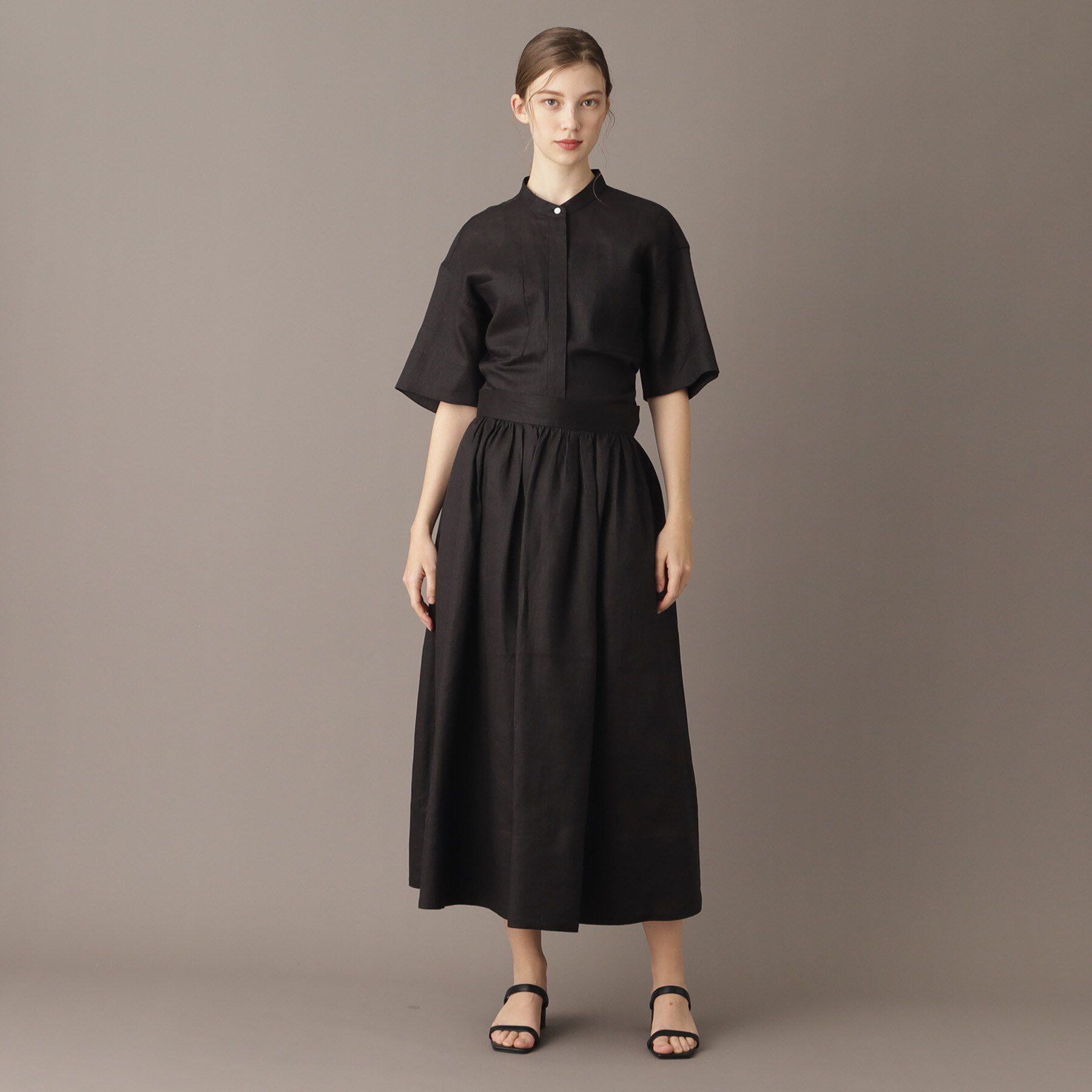 DRESSTERIOR「【洗える／ふんわり軽やか】フレンチリネンタックギャザースカート」|スカート|