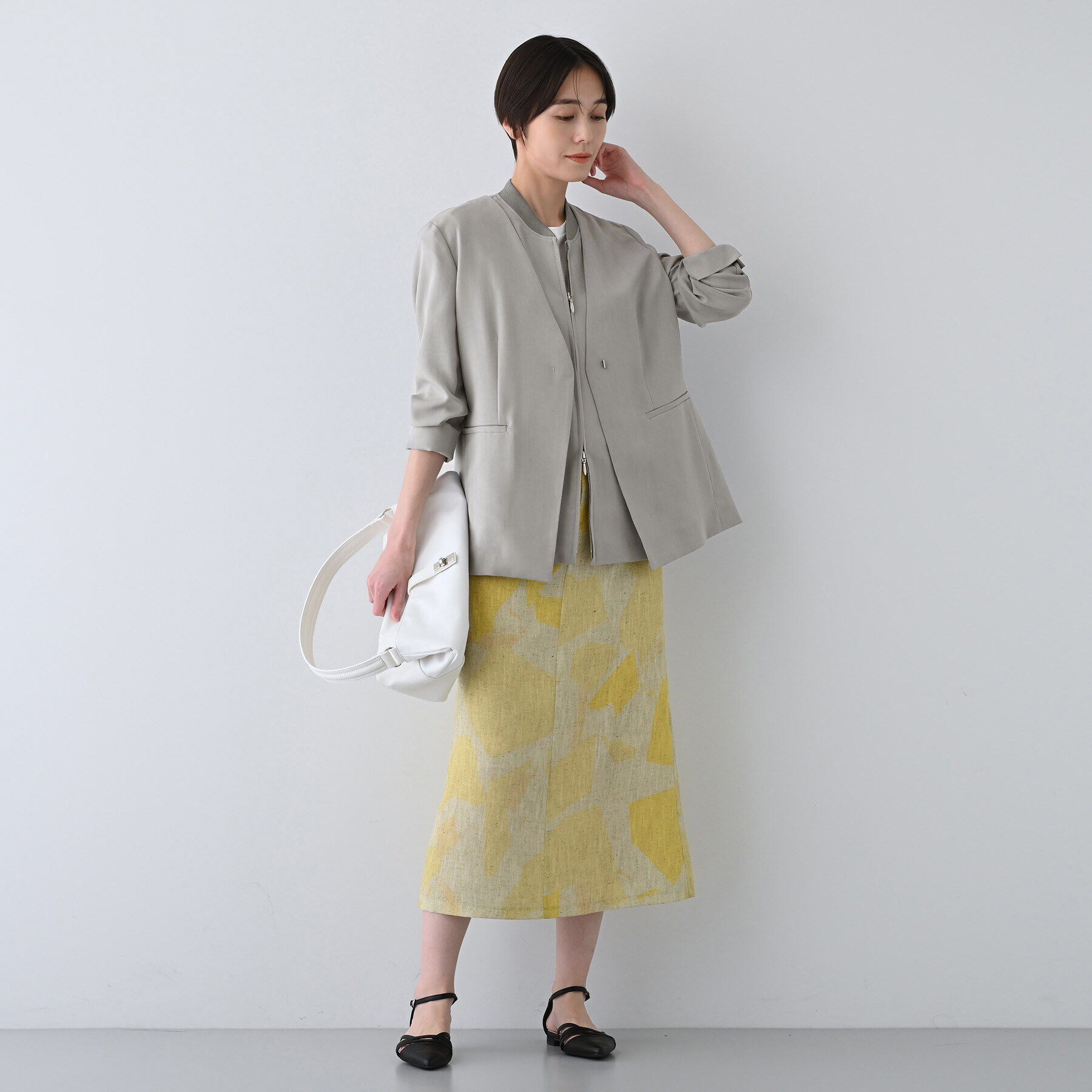 INDIVI「【洗える】スポーティーミックスジレブラウス」|ベスト・ジレ|