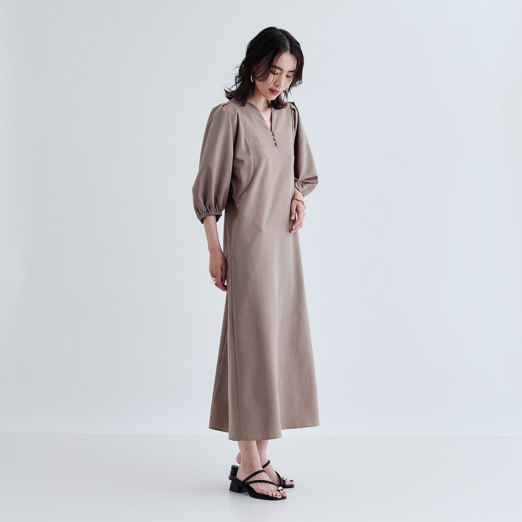 GALLEST「フォルムスリーブワンピース」|ワンピース|