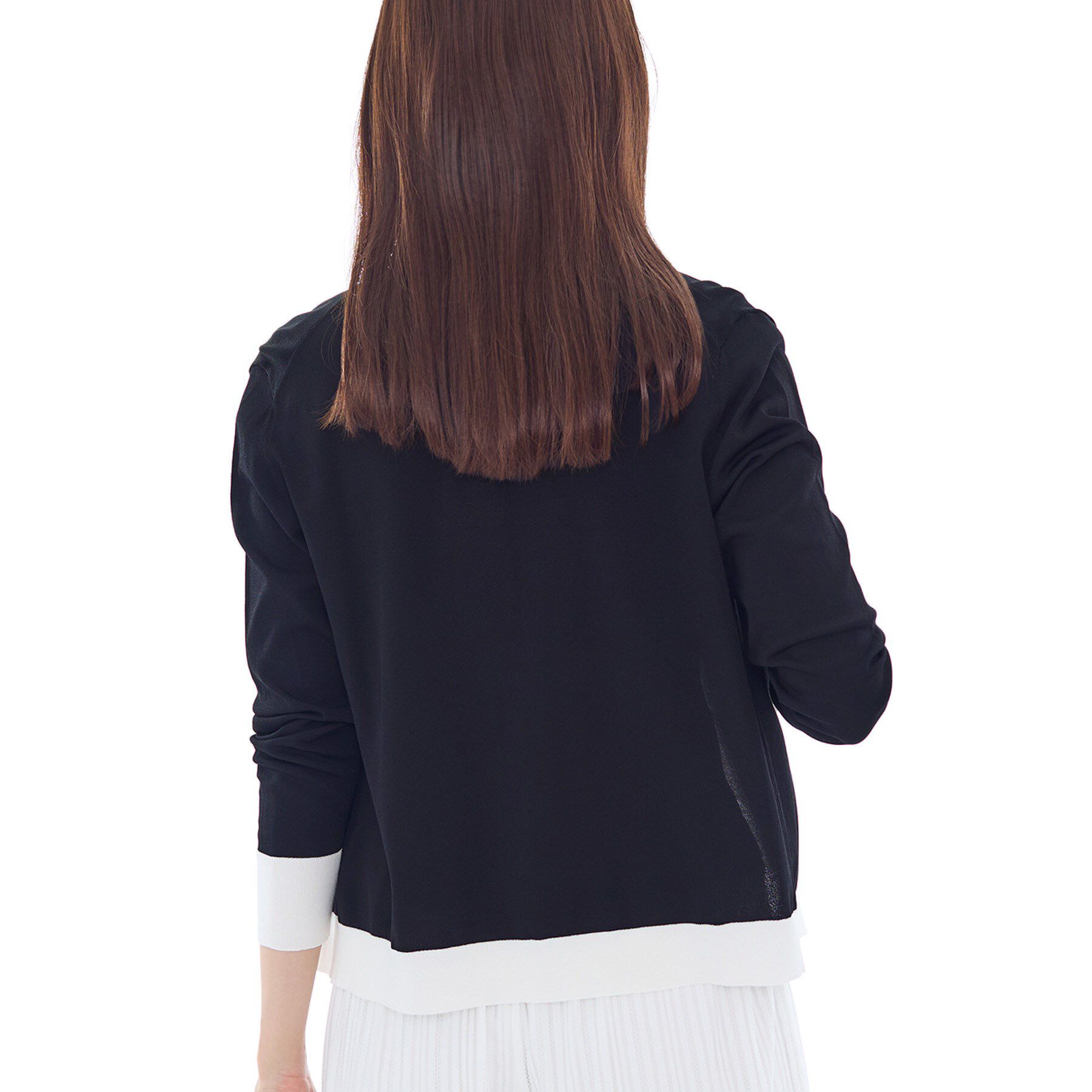 INDIVI「【通年活躍！／アンサンブル可能】クルーネックカーディガン」|カーディガン|