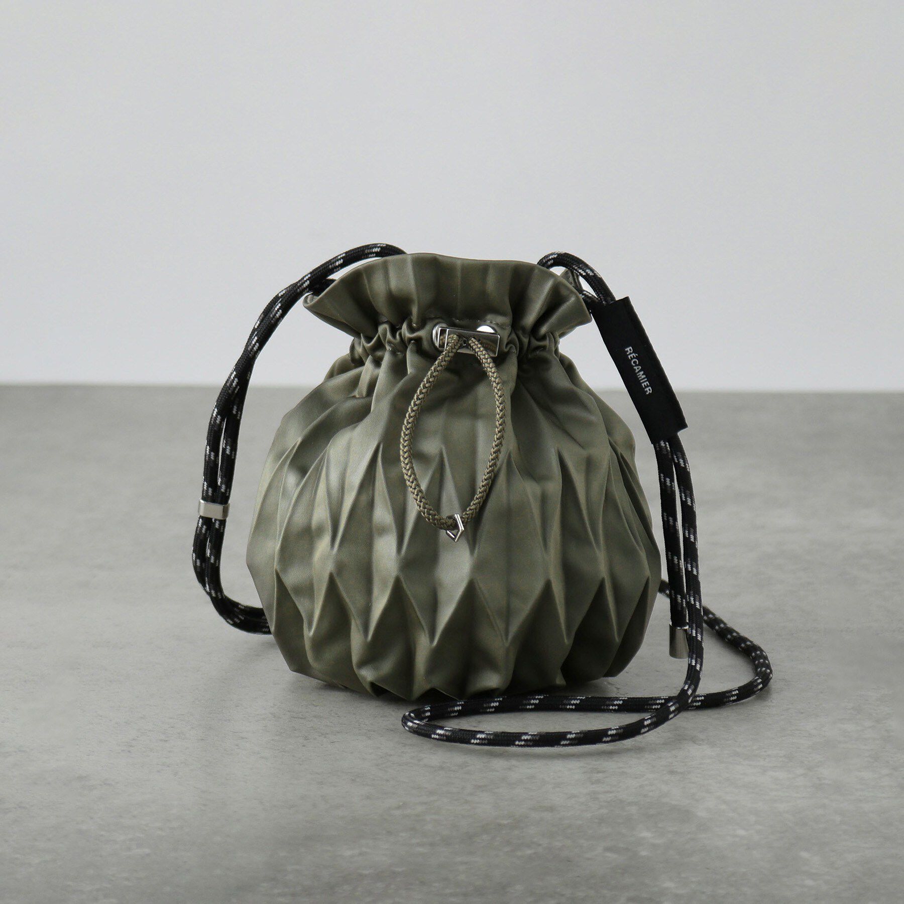 GALLEST「【RECAMIER】プリーツ巾着 small」|ショルダー・メッセンジャー|ライトグリーン(02
