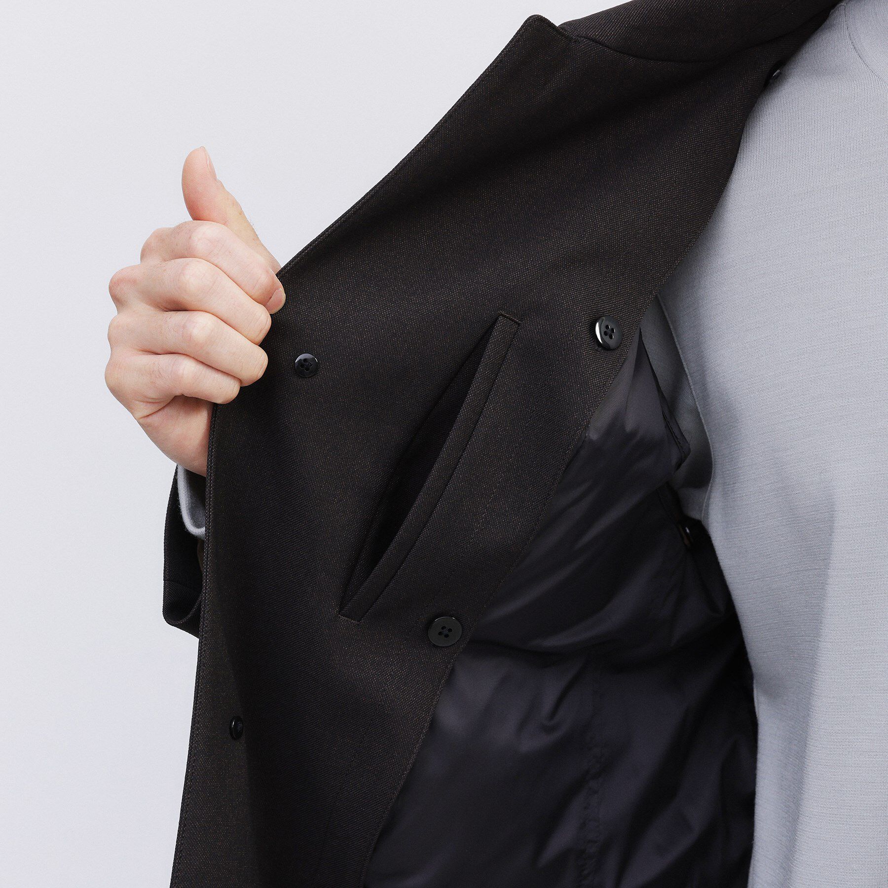 TAKEO KIKUCHI「【ダウンライナー付き】メランジ ステンカラー コート」|ステンカラーコート|