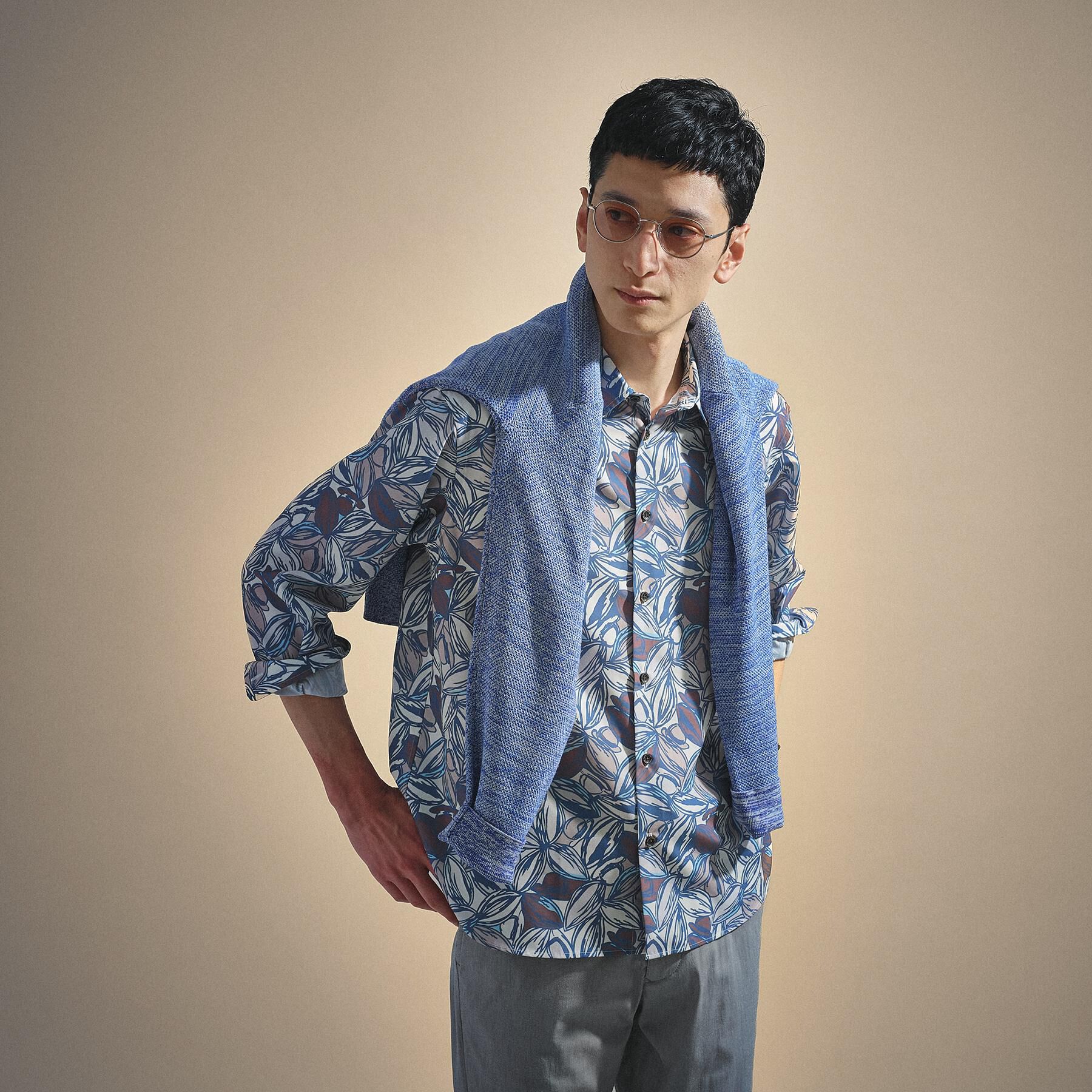 TAKEO KIKUCHI「カカオ柄プリントシャツ」|シャツ・ブラウス|