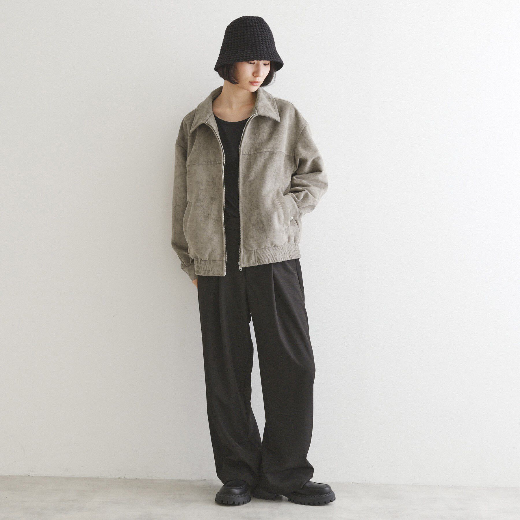 tk.TAKEO KIKUCHI「ジップショートブルゾン」|ブルゾン・スタジャン|