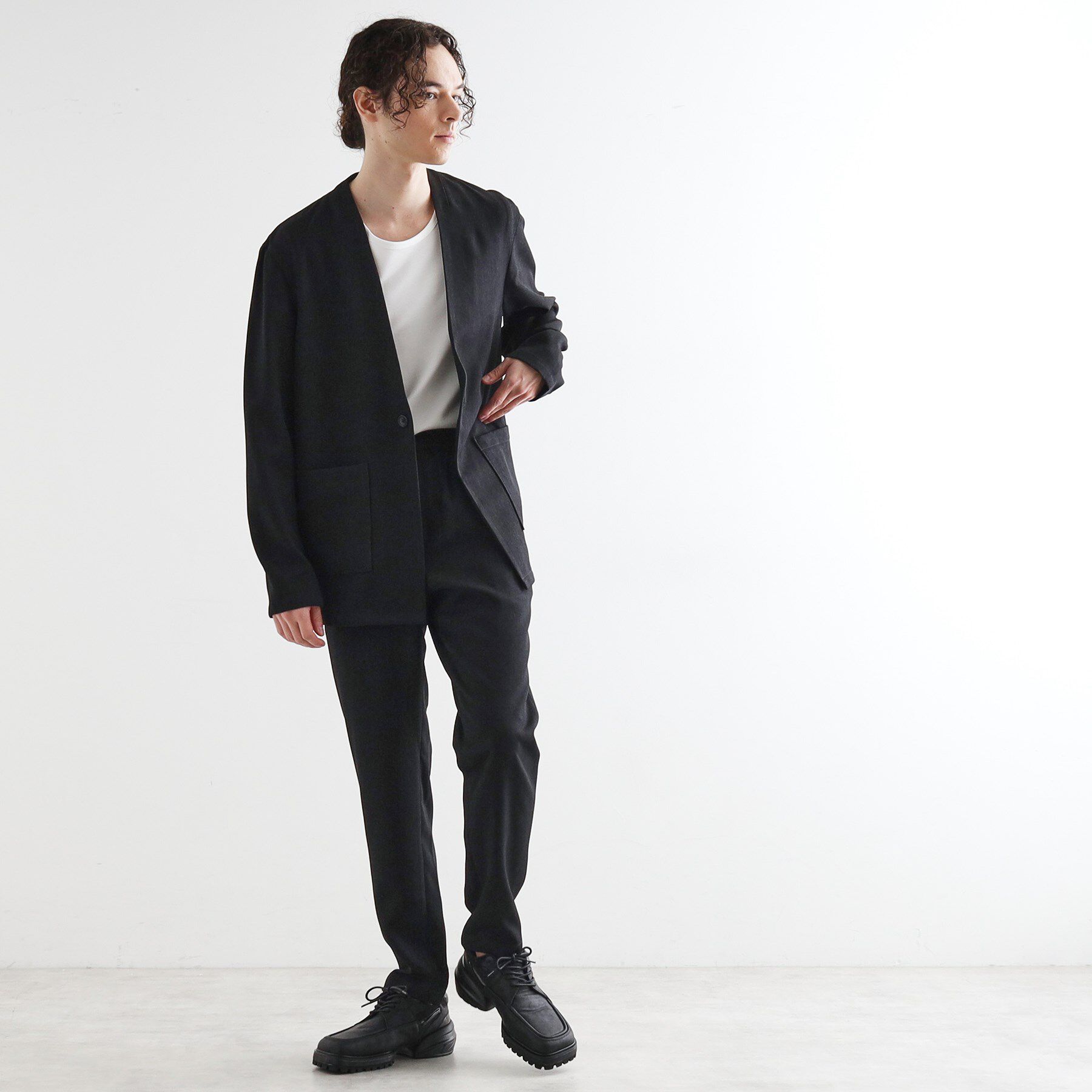 tk.TAKEO KIKUCHI「【セットアアップ対応】ポリツイルテーパードパンツ」|その他|