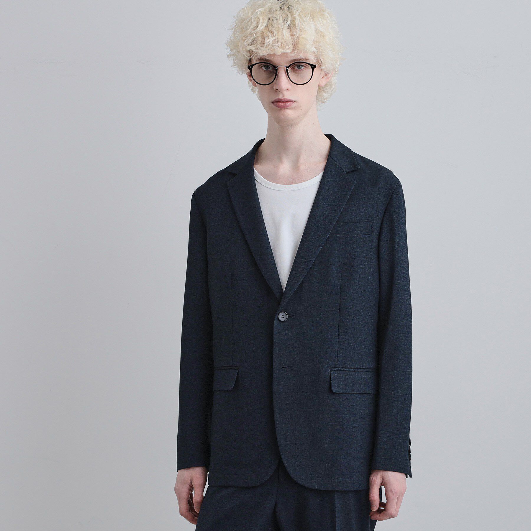 tk.TAKEO KIKUCHI「【上下2点セット】洗えるピンヘッドストレッチセットアップ/ビジネスOK」|スーツ|