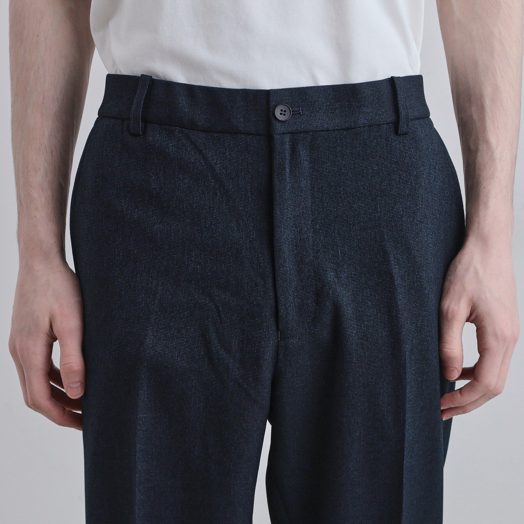 tk.TAKEO KIKUCHI「【上下2点セット】洗えるピンヘッドストレッチセットアップ/ビジネスOK」|スーツ|