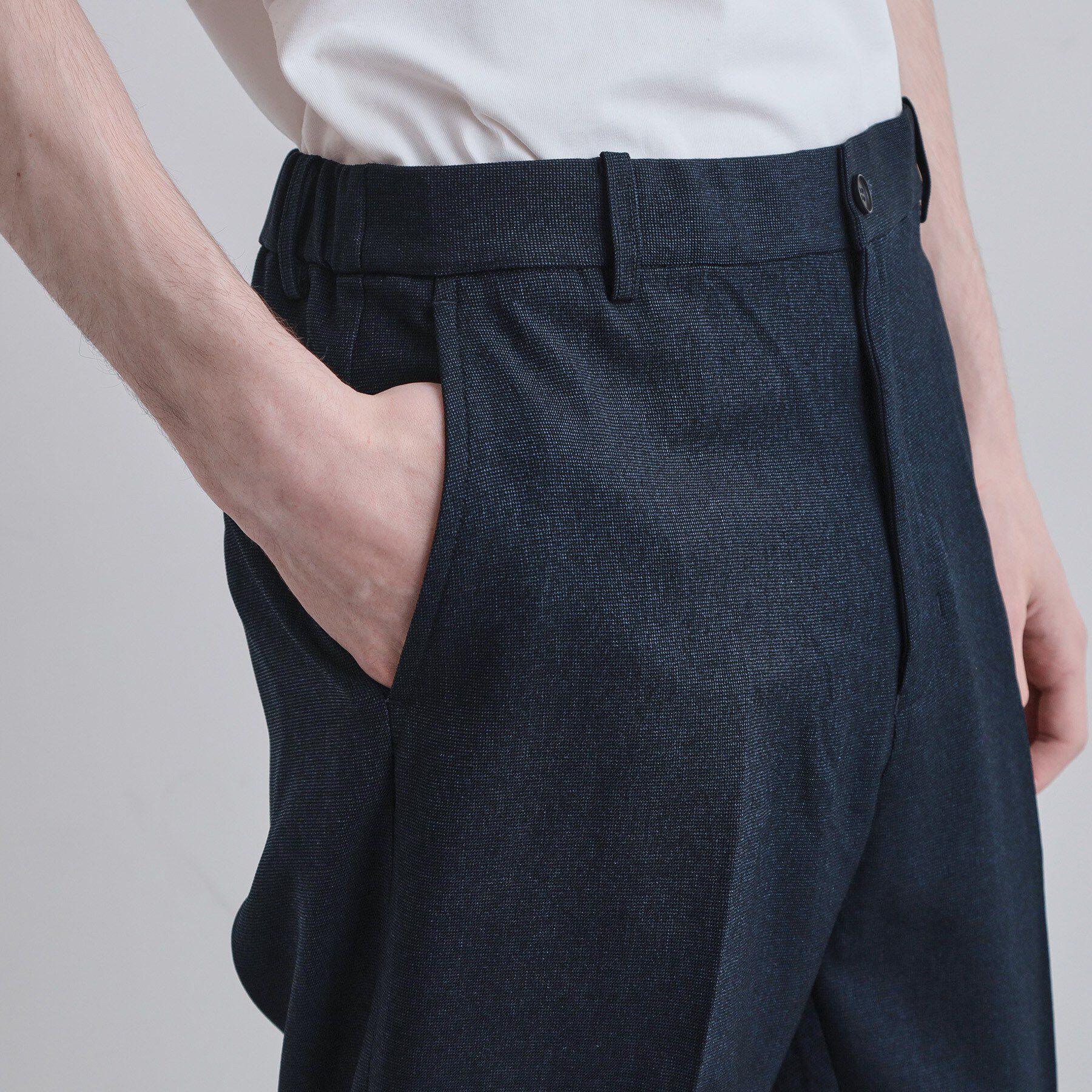 tk.TAKEO KIKUCHI「【上下2点セット】洗えるピンヘッドストレッチセットアップ/ビジネスOK」|スーツ|