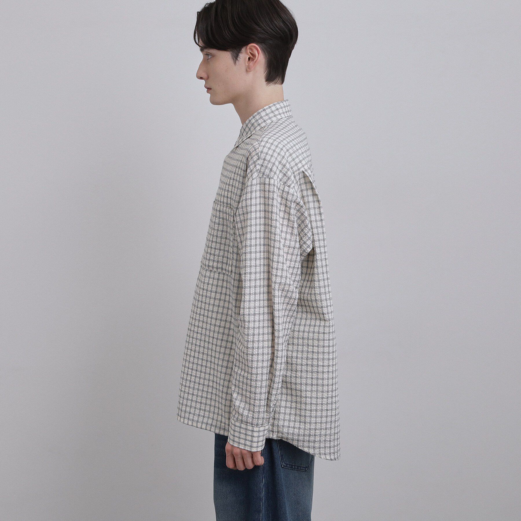 tk.TAKEO KIKUCHI「シアサッカーチェックシャツ」|シャツ・ブラウス|