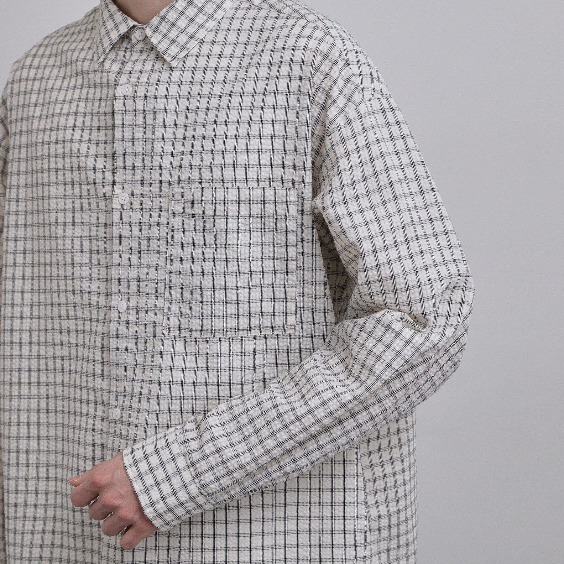 tk.TAKEO KIKUCHI「シアサッカーチェックシャツ」|シャツ・ブラウス|