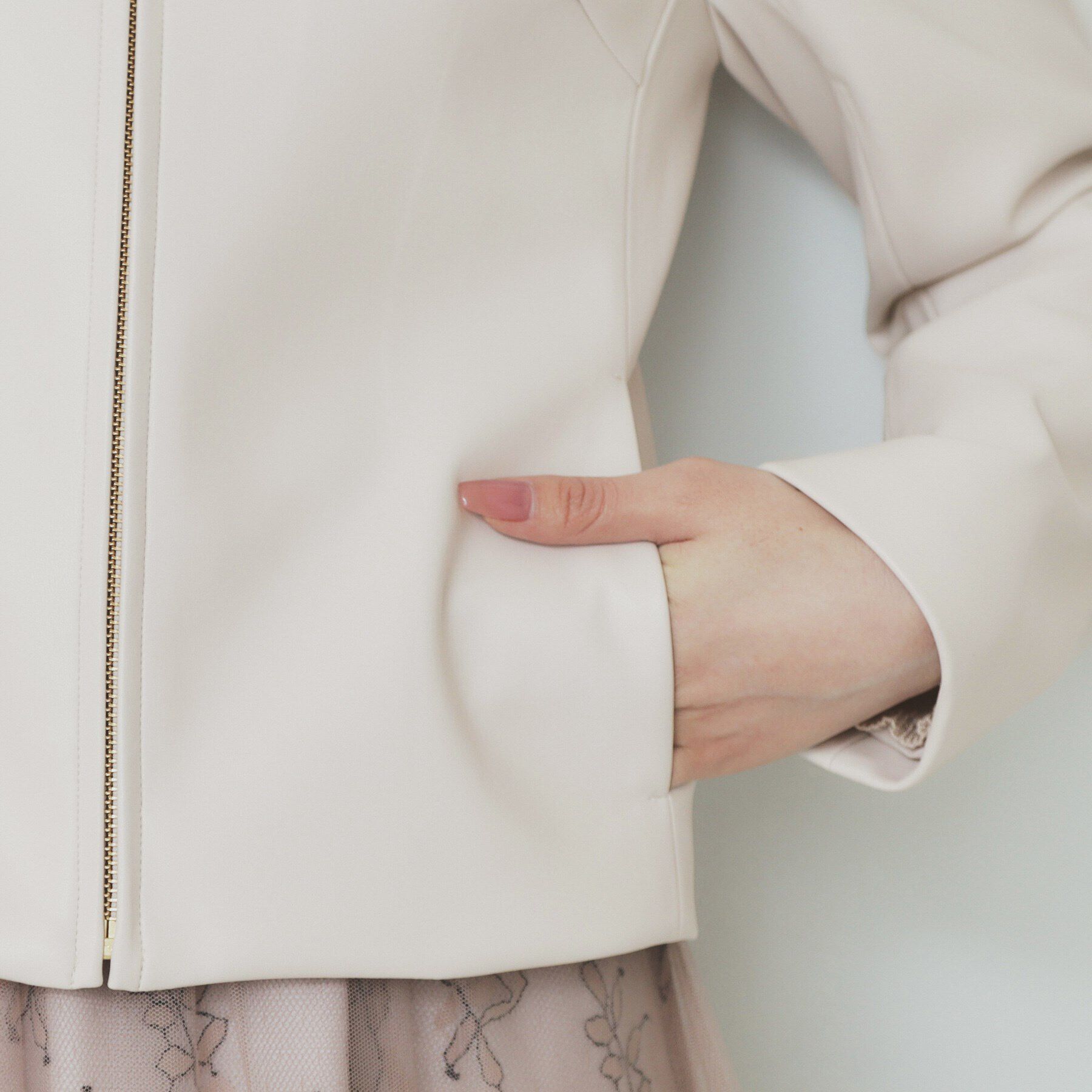 index「シンセティックレザーブルゾン【洗える/ストレッチ】」|ブルゾン・スタジャン|