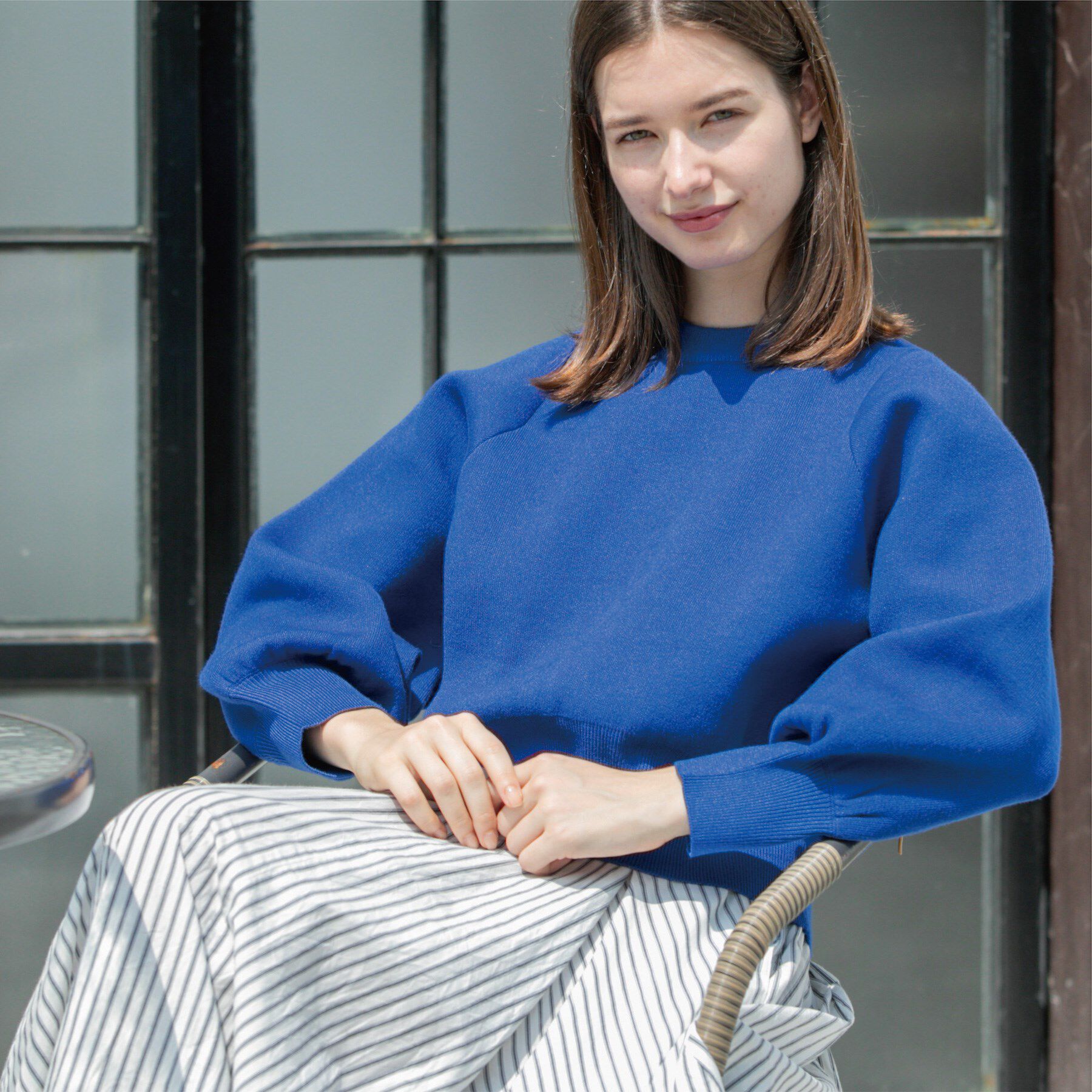 OPAQUE.CLIP「スウェットライクニット」|ニット・セーター|