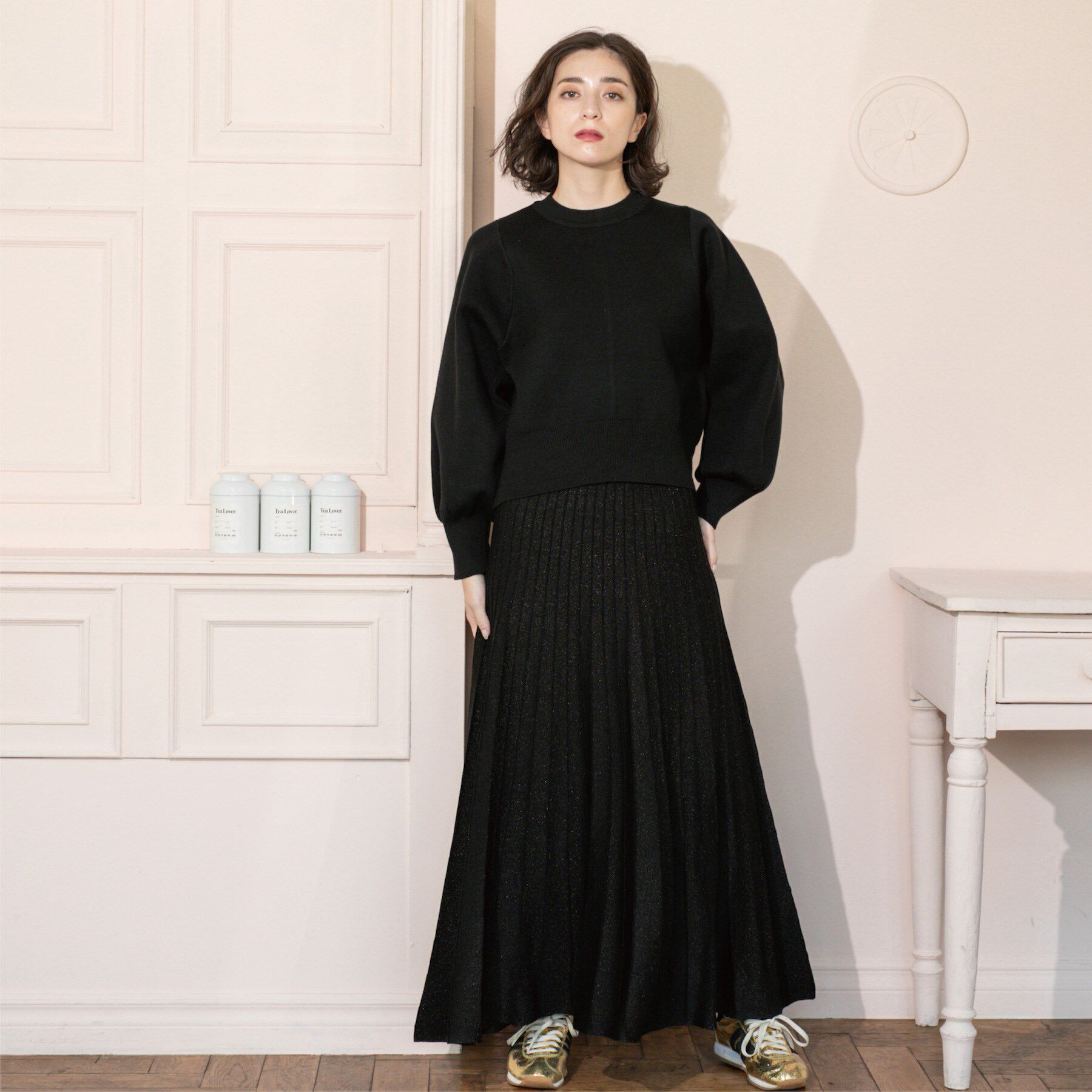 OPAQUE.CLIP「スウェットライクニット」|ニット・セーター|