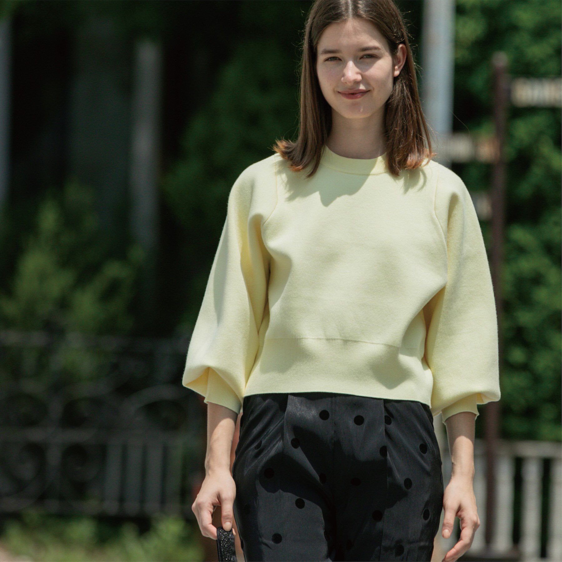 OPAQUE.CLIP「スウェットライクニット」|ニット・セーター|